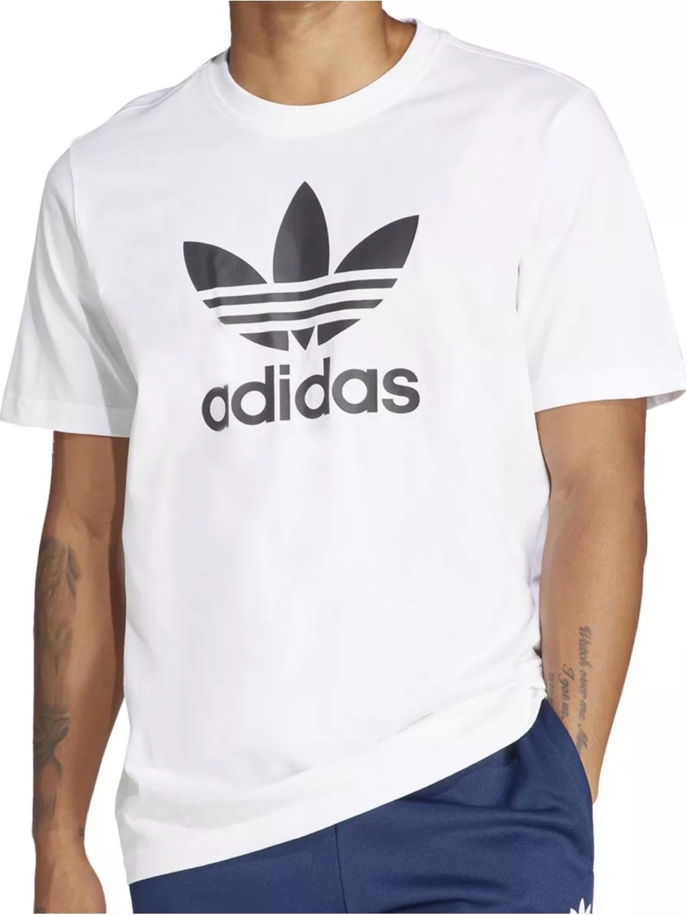 Adidas Originals Adicolor Trefoil T-Shirt White Black XL NWT